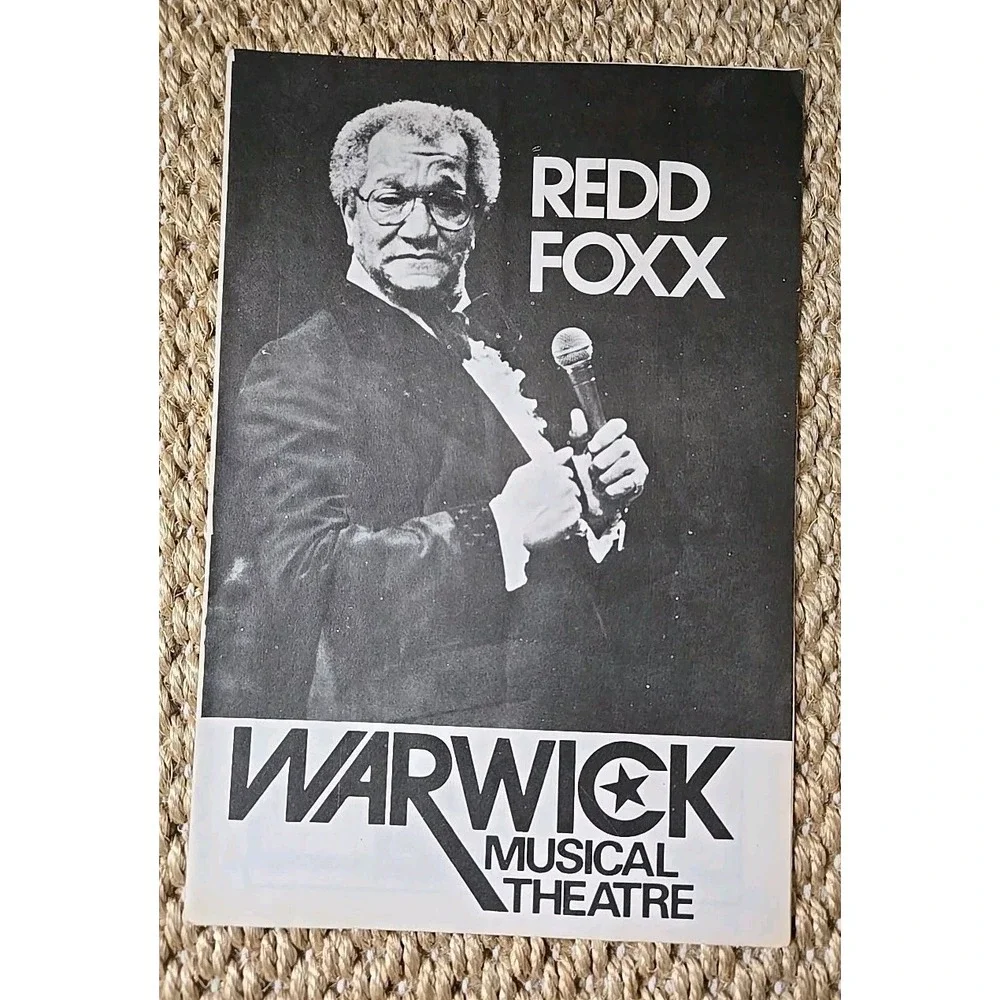 Rare Redd Foxx Warwick Musical Theatre RI Paper Program 7/21-7/26, 1975 VGUC